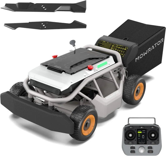 Mowrator S1 4WD Rasenmäher mit Fernsteuerung, Allwetter-Gartenpflege, Bewältigt Steigungen bis 75%, Mulchfunktion für Laub, 53 cm Schnittbreite, Höhenverstellung 3,8–10,9 cm, Effizient für Flächen bis 3.000 m²