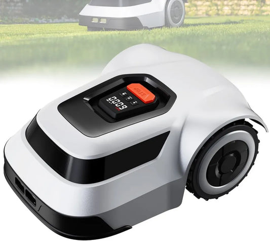 Intelligenter Rasenmähroboter mit Regensensor, für Flächen bis 1000 m², automatische Rückkehr zur Ladestation, 45% Steigung, 20-55 mm Schnitthöhe