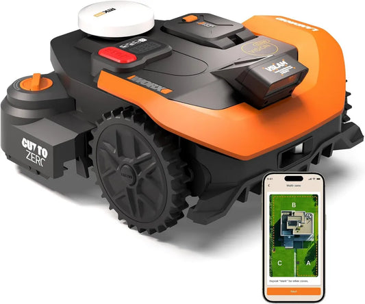 Worx Landroid Vision WR318E Mähroboter, kabellos, 1800 m², mit KI-Hinderniserkennung