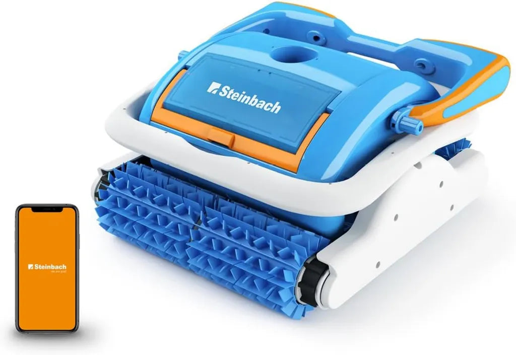 Steinbach Poolroboter mit App-Steuerung für Pools bis 50m² - Salzwassergeeignet