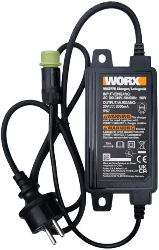 Worx WA3775 20V 3000mA Schnellladegerät für Landroid Modelle