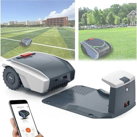 WLAN-fähiger automatischer Rasenroboter für mittelgroße Gärten, App-gesteuert mit einstellbarer Schnitthöhe