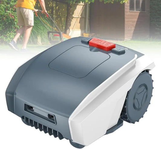 Intelligenter Rasenmähroboter mit optischer Navigation, IPX5 wasserdicht, verstellbare Schnitthöhe