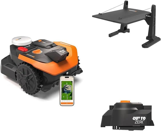 Worx Landroid Vision WR303E Mähroboter mit Garage, KI-Hinderniserkennung, bis 300 m²