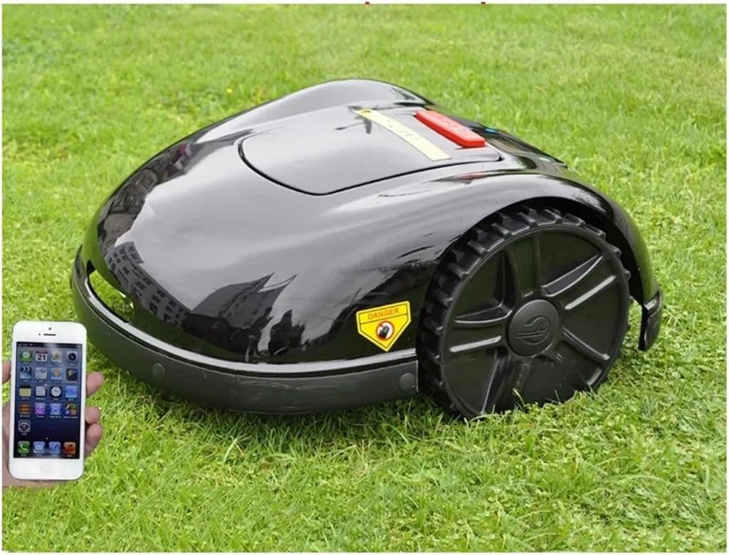 Intelligenter Rasenmähroboter mit automatischer Aufladung und Regenschutz