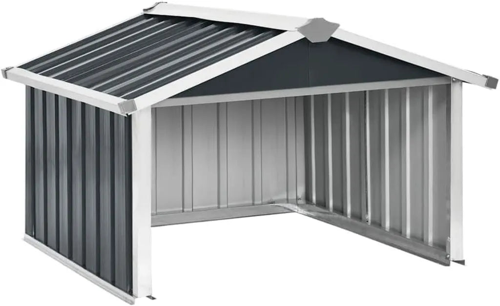 Wetterfeste Mähroboter-Garage aus Stahl, 92x97x63 cm, Anthrazit