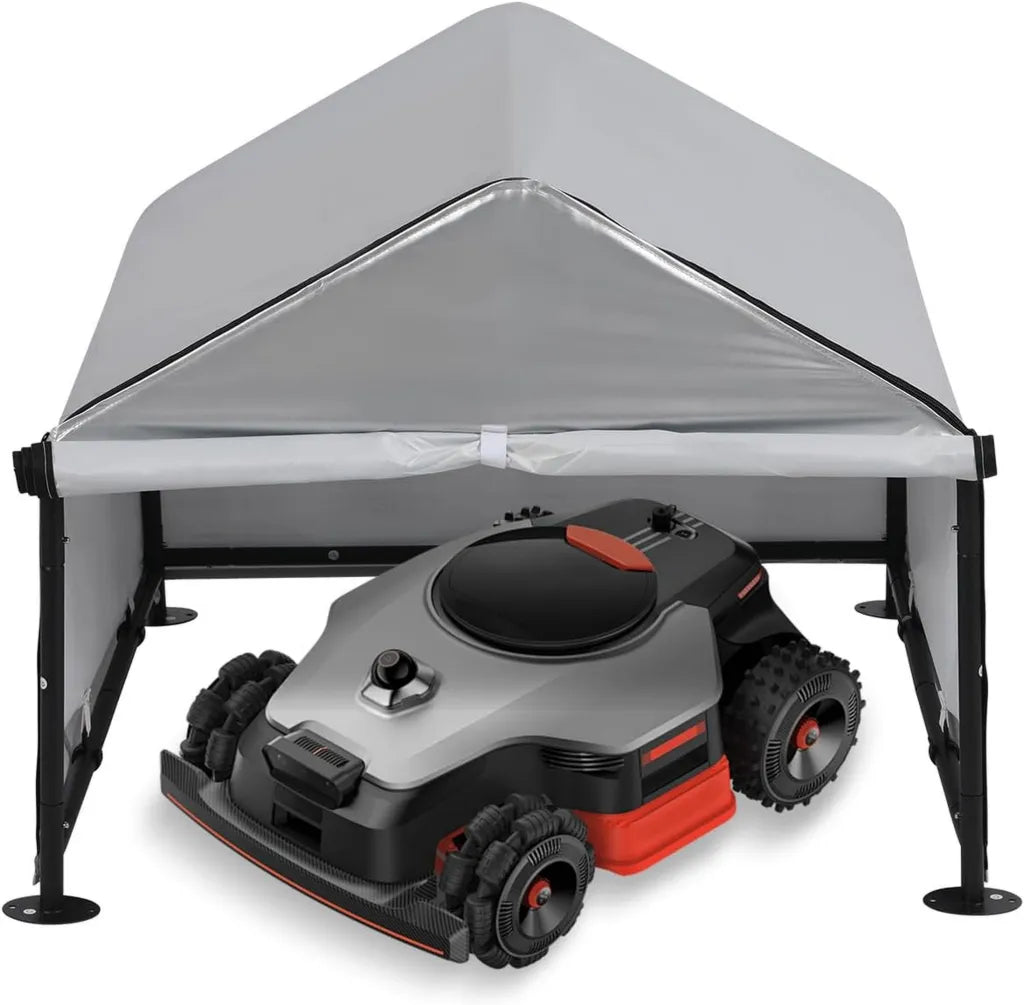 Wetterfeste Mähroboter-Garage mit UV-Schutz, 78x74x63 cm