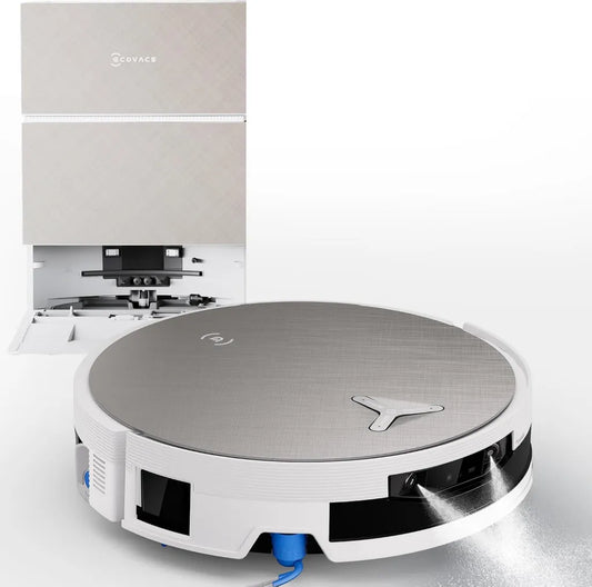 ECOVACS X12 PRO Omni Saugroboter mit Wisch- und PowerBoost-Funktion, 22.000 Pa, FocusJet-System, intelligente Mopprolle, AIVI 3D 4.0, Weiß