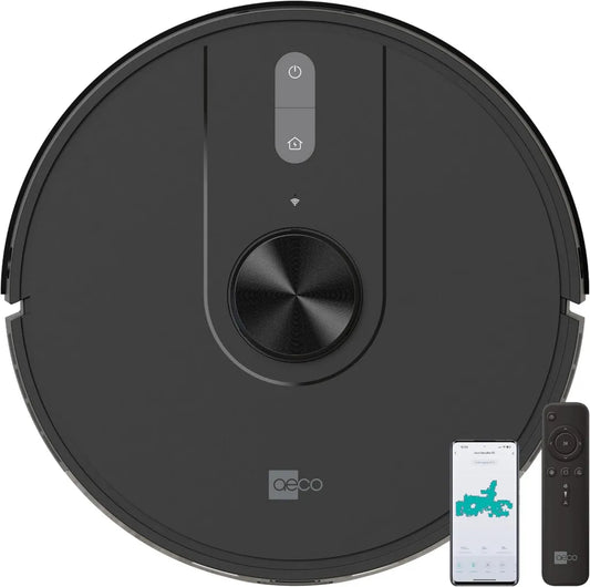 Aeco VacuBot X5 Saugroboter mit 5000 Pa Saugleistung und Wischfunktion, ideal für Tierhaare, LiDAR-Navigation, Fernbedienung und App-Steuerung