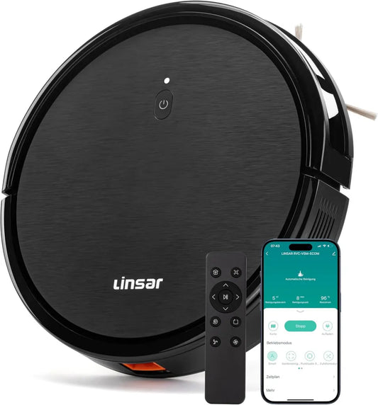 Linsar Staubsaugerroboter - Leistungsstark, Alexa-kompatibel, ideal für Tierhaare und alle Bodenarten