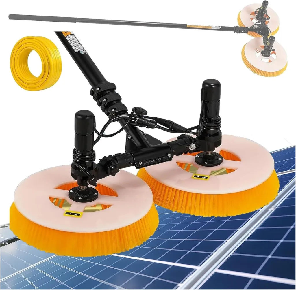 Solarpanel-Reinigungsset mit Teleskopstange und Lithium-Akku