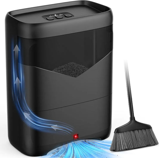 LyriFine Automatiktasche mit Berührungslos-Technologie, 20 kPa Saugleistung für Haare und Speisereste, 6L Behälter mit Infrarotsensor, 2 Modi