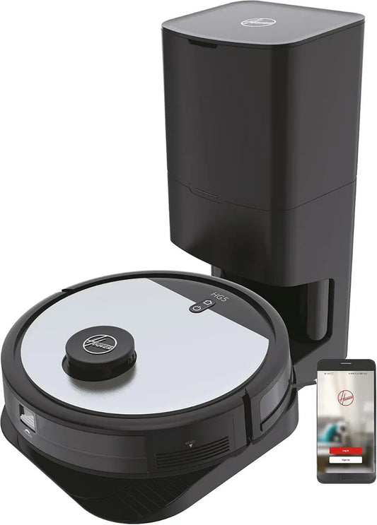 Hoover HG5 Saugroboter mit Absaugstation, App-Steuerung & Laser-Navigation – Hindernisvermeidung & Selbstentleerung