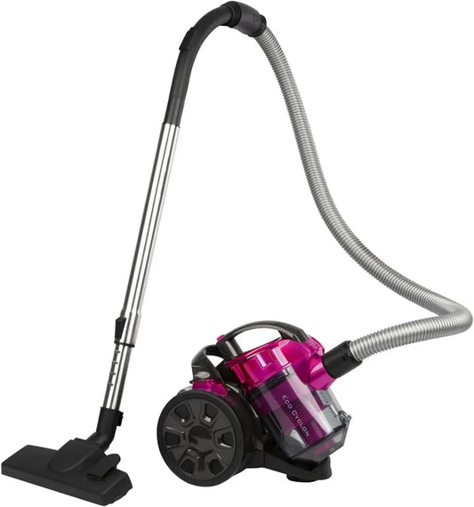 ProfiCare Beutelloser Staubsauger 700W, Pink – HEPA-Filter, Teleskoprohr, Kombibürste, Energiesparend