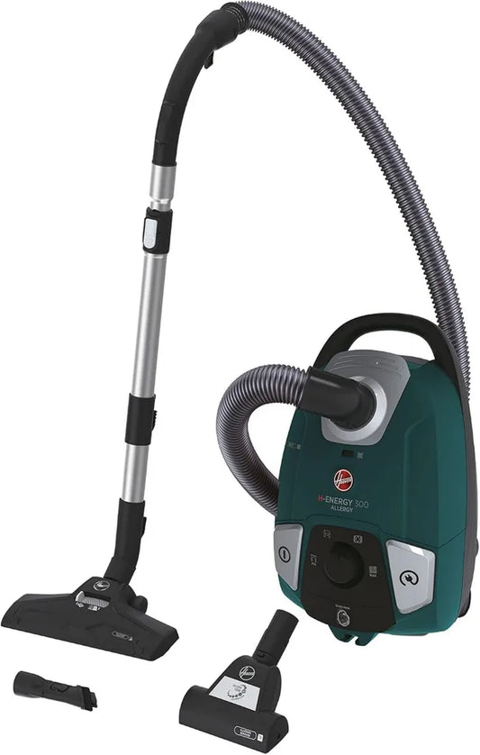 Hoover Beutelstaubsauger mit HEPA-Filter und 3,5 L Kapazität – Leise Staubsauger mit automatischer Beutelentsorgung und Tierhaarzubehör – Anti-Allergie Edition