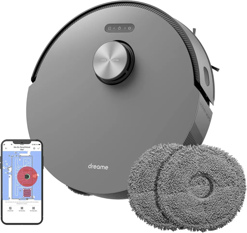 Dreame L10s Pro Staubsaugerroboter, mit rotierenden Wischpads und 3D-Hinderniserkennung, Multi-Etagen-Kartierung, 5300Pa Saugleistung, ideal für Hartböden und Teppiche, WLAN/APP-Steuerung