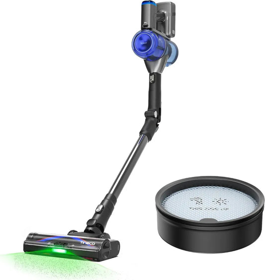 Tineco Pure ONE S70 kabelloser Staubsauger mit Ersatzfilter, 200 AW Leistung, ZeroTangle Bürste, intelligentes 3D-Reinigungssystem, bis zu 95 Minuten Laufzeit