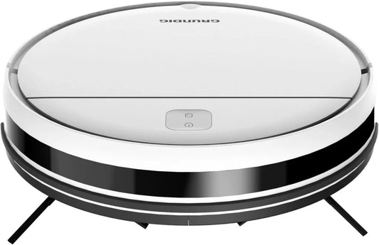 GRUNDIG VCR 2330 Robotersauger, kraftvolle 1.000 Pa, 200 ml Behälter, vielseitige Reinigungsmodi, lange Betriebszeit, inkl. Fernbedienung, Weiß