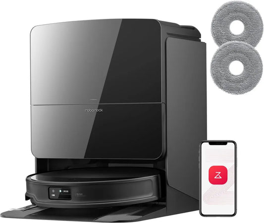 Roborock Saros 10R Saugroboter mit Wischfunktion, 22000 Pa HyperForce, Ultra-Slim Design, StarSight 2.0, Anti-Verwicklung, inkl. 2 Wischmopps
