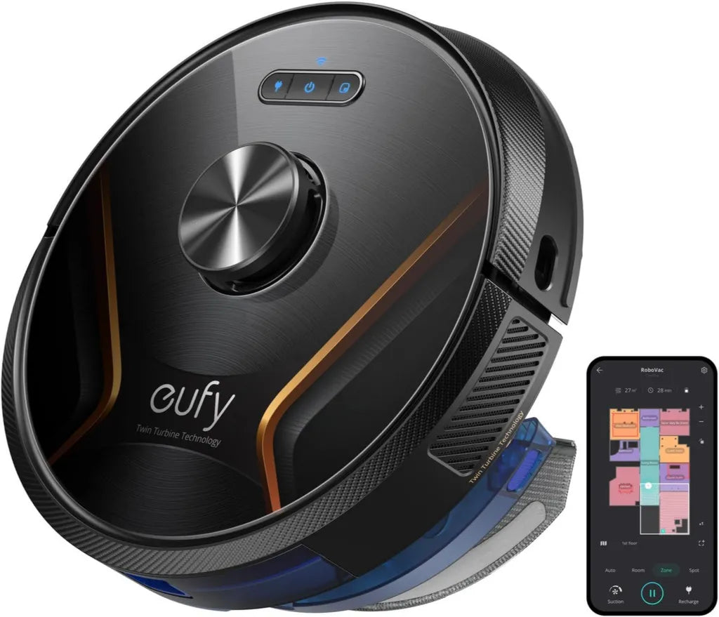 Eufy RoboVac X8 Hybrid: Starker Saugroboter mit 4000Pa, iPath-Lasernavigation, 2-in-1 Reinigung, AI Map 2.0 & WLAN