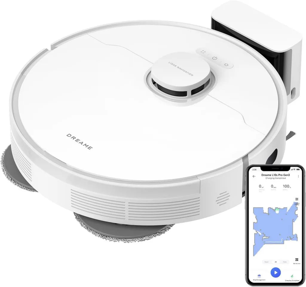 Dreame L10s Pro Gen3 Saug- und Wischroboter mit 13.000 Pa, DuoScrub-System & 7 mm Moppanhebung