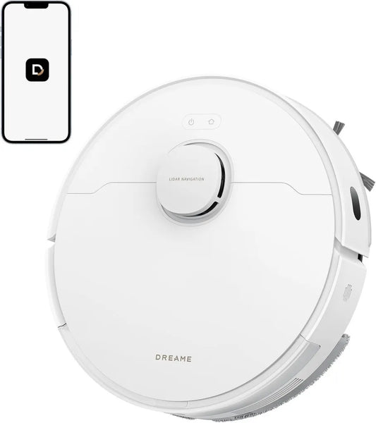 Dreame D20 Saugroboter mit 13.000 Pa, LDS-Navigation, DuoBürste, 2-in-1 Staubsaugen & Wischen, geeignet für Teppiche und Hartböden