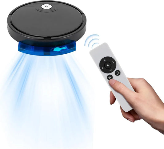 Intelligenter Saugroboter mit Wischfunktion und App-Steuerung, 1800Pa Saugleistung für Tierhaare, Teppiche und Hartböden, Schwarz