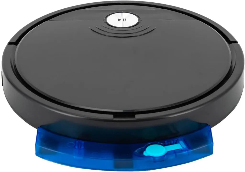 3-in-1 Saugroboter mit Wischfunktion, 1800Pa, ideal für Tierhaare und Hartböden, App- und Fernbedienungssteuerung, Schwarz