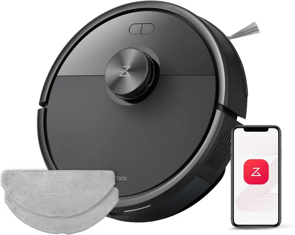 Roborock Q7 M5 Saugroboter mit Wischfunktion, 10.000 Pa, Anti-Tangle, 150 Min Laufzeit, LiDAR, für Teppiche & Tierhaare, App-Steuerung (Schwarz)