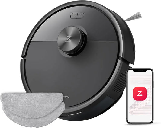 Roborock Q7 M5 Saugroboter mit Wischfunktion, 10.000 Pa, Anti-Tangle, 150 Min Laufzeit, LiDAR, für Teppiche & Tierhaare, App-Steuerung (Schwarz)