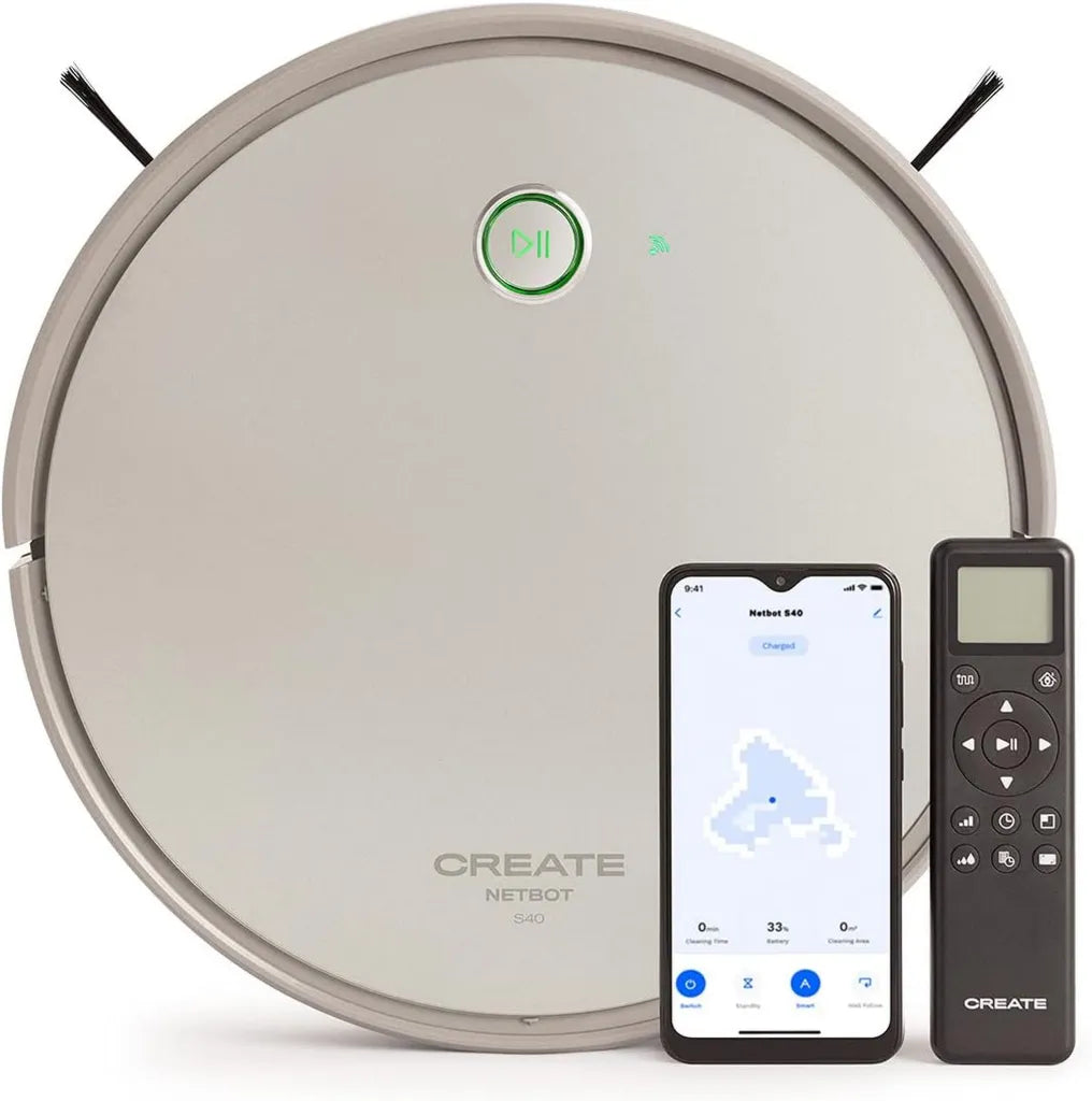 Intelligenter Saugroboter NETBOT S40 mit 4000Pa und App-Steuerung