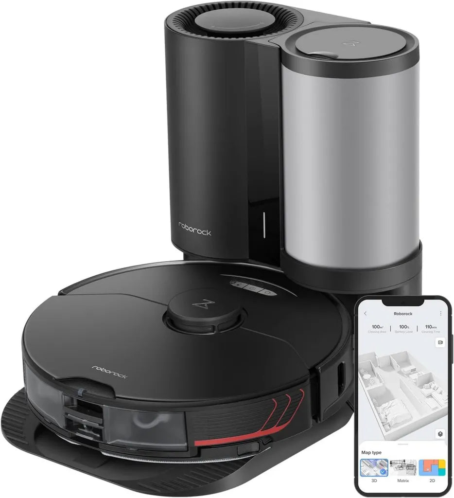 Roborock S7 MaxV Plus Staubsauger- und Wischroboter mit Selbstreinigungsstation, 5100Pa, ReactiveAI 2.0, 180min Laufzeit