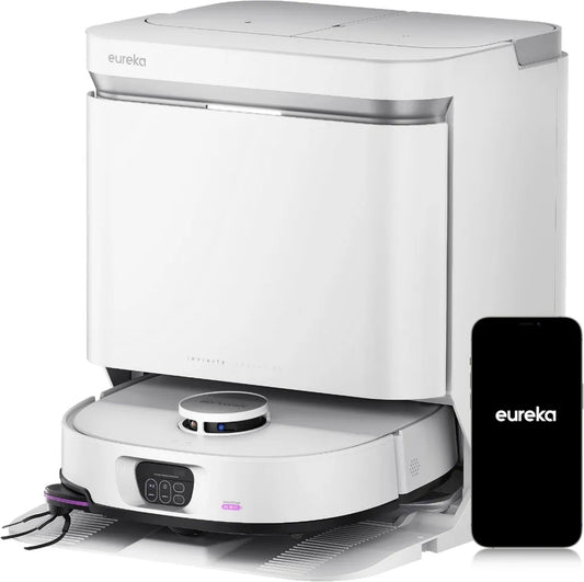 Eureka J15 Max Ultra Saugroboter mit Wischfunktion und Selbstreinigung, 22000Pa, IntelliView 2.0, Antiwickelsystem