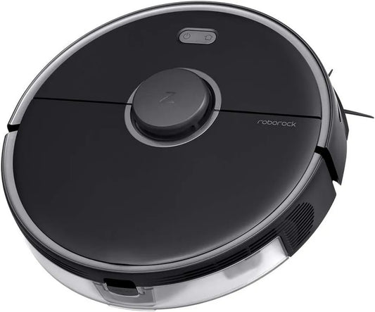 Roborock S5 Max Staubsaug- und Wischroboter mit 2000Pa Leistung, langer Akkulaufzeit und App-Steuerung, Schwarz