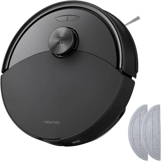 Roborock Q10 S5 Set: Staubsaugroboter mit Wischfunktion, 10.000 Pa Saugkraft, Anti-Verhedderungssystem, Automatische Wischanhebung, Perfekt für Tierhaare, Teppiche und Hartböden (Schwarz)