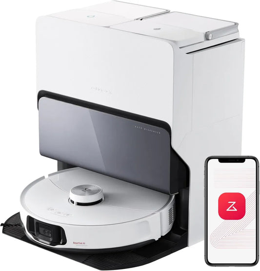 Roborock S8 MaxV Ultra Staubsaugerroboter mit Wischmopp, Effiziente Reinigung, 10.000 Pa Saugleistung, 60 °C Heißwasserreinigung, Multifunktionale Dockingstation