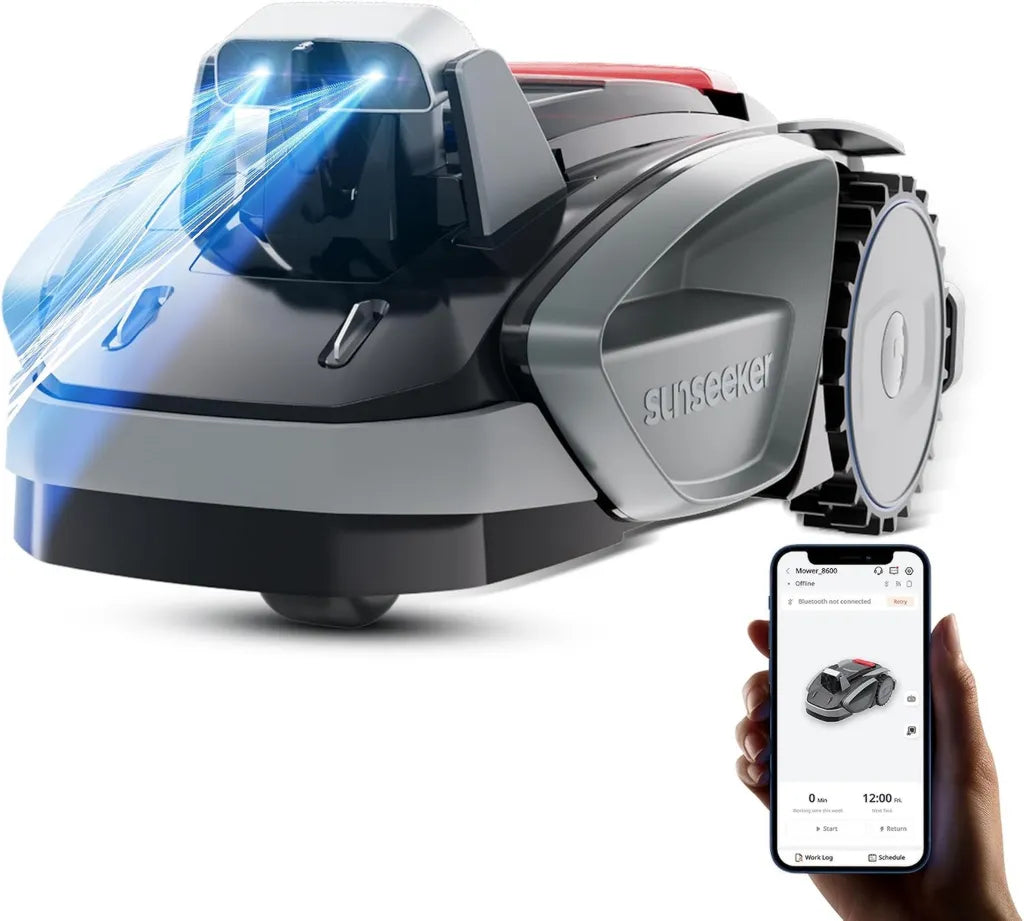 Sunseeker V3 Rasenroboter mit Vision AI, kabelloses Mähen bis 600 m², 42% Steigung, App-gesteuerte Bedienung