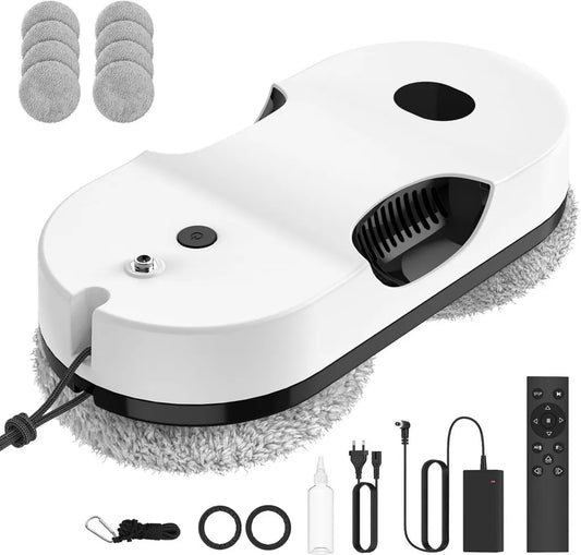 Fensterputzroboter 6000 Pa mit bürstenlosem Motor, Doppelsprüher und 8 Tüchern