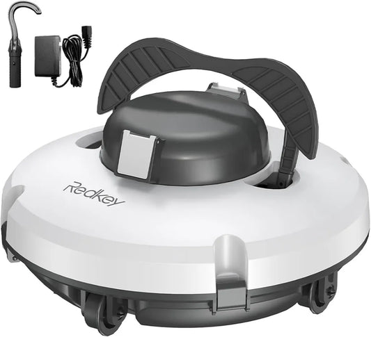 Redkey S100 Poolroboter mit 200 Min Akku, 18° Steigung, Automatik & Kabellos