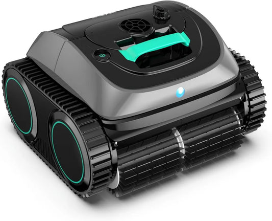 WYBOT C1-Plus Poolreiniger für Einbau- und Aufstellpools, 160 Min Akkulaufzeit, 4-in-1 Reinigungssystem für Wand und Boden bis 160m², Intelligente Navigation & App-Steuerung - Graugrün