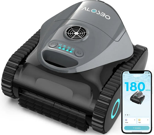 Kabelloser Poolroboter Talosbo C1 mit APP-Steuerung, für Boden und Wand, 180 Min. Laufzeit, 180μm Filter und 35ppi Schwamm, ideal für Pools bis 150 m²