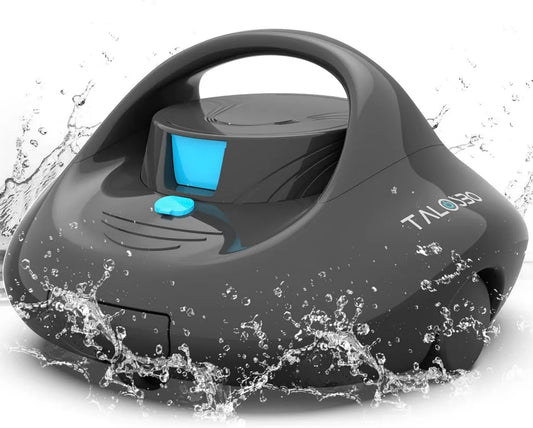 Automatischer Poolsauger mit Akku, 130 Min. Laufzeit, Schnellladung, für Oberirdische Pools bis 85 m²