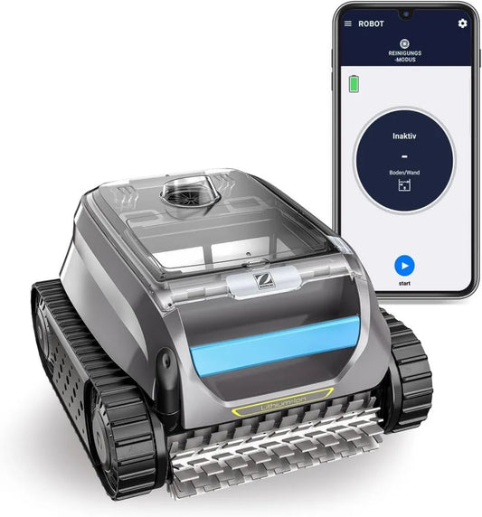 Zodiac Freedom iQ Poolroboter, kabellos, für Pools bis 10x5 m, reinigt Boden, Wände und Wasserlinie, Lithium-Akku mit iAqualink App