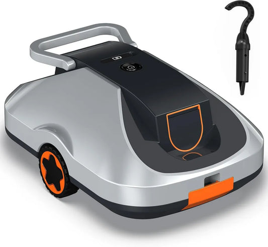 Kabelloser Poolroboter mit Intelligenter Navigation und Ultrafeiner Filterung, 200 Min Laufzeit, Selbsteinparkfunktion, Kompakt für 232m² Pools