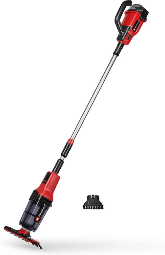 Einhell Kabelloser Poolsauger GE-PV 18/42 Li T-Solo PXC - Wasserdicht, Teleskopgriff bis 220 cm, Inklusive Filter und Aufsatz, Ohne Akku