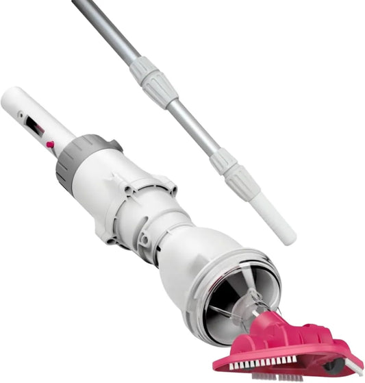 Kabelloser BWT Poolsauger BC02 mit 2000mAh Akku und Teleskopstange, für Pools bis 10.000L, USB-Aufladung, 30 Min Laufzeit