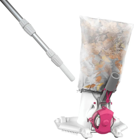 Kabelloser BWT Poolsauger BC40 mit Teleskopgriff, 75 Minuten Laufzeit, 2000mAh Akku, für Pools bis 25000 Liter, USB-Aufladung