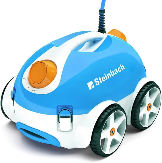 Steinbach Poolroboter – Automatische Reinigung für Pools bis 32 m² – Geeignet für Salzwasser